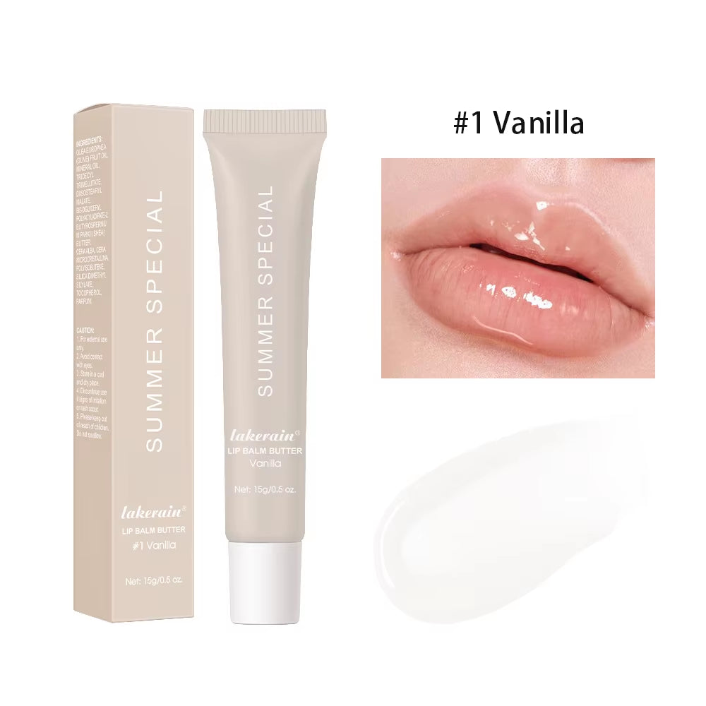Moisturizing Lip Butter Balm 4 Counts/Set Hydrating Lip Balm Plumping Lip Oil Lip Stick Glossy Lip Glaze Stick Plumping Lip Cosm