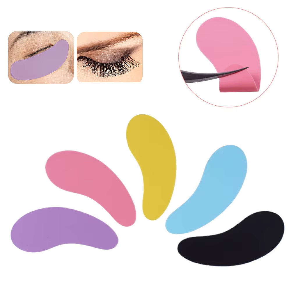 Private Label Bulk Washable Silicone Reusable Eye Masks Logo Face Lifting Anti-Wrinkle Eye Pads Reusable Eye Patch