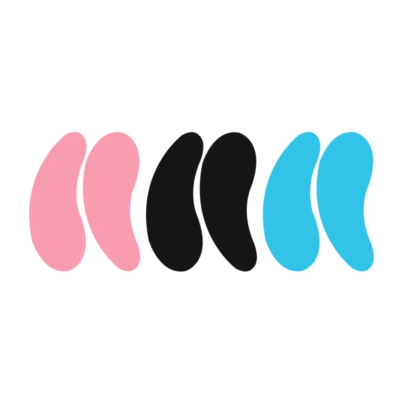 Private Label Bulk Washable Silicone Reusable Eye Masks Logo Face Lifting Anti-Wrinkle Eye Pads Reusable Eye Patch