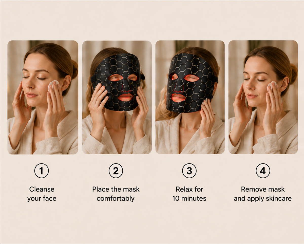 GlowMask Pro – LED Red Light Therapy Face Mask for Anti-Aging & Skin Renewal