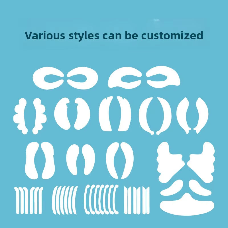Private Label Bulk Washable Silicone Reusable Eye Masks Logo Face Lifting Anti-Wrinkle Eye Pads Reusable Eye Patch
