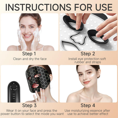 LED Red Light Therapy Face Mask