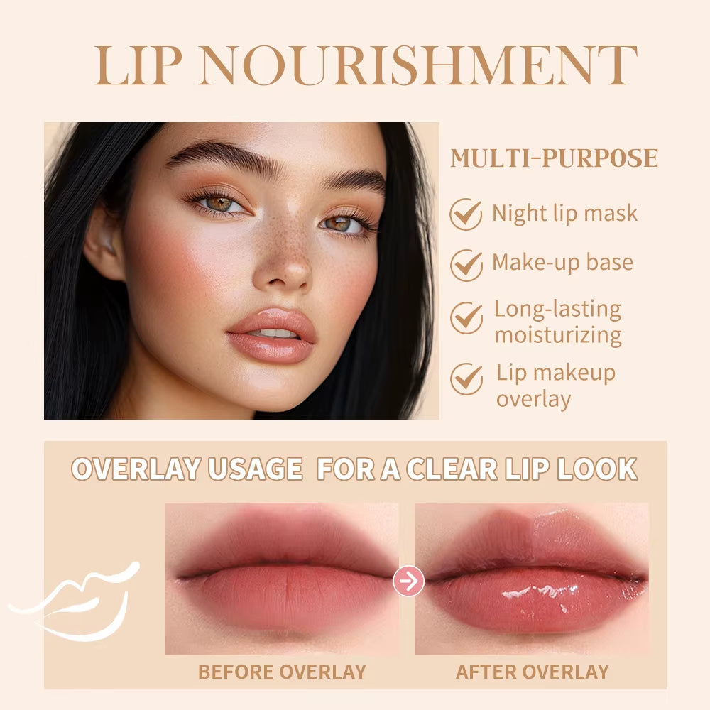 Moisturizing Lip Butter Balm 4 Counts/Set Hydrating Lip Balm Plumping Lip Oil Lip Stick Glossy Lip Glaze Stick Plumping Lip Cosm