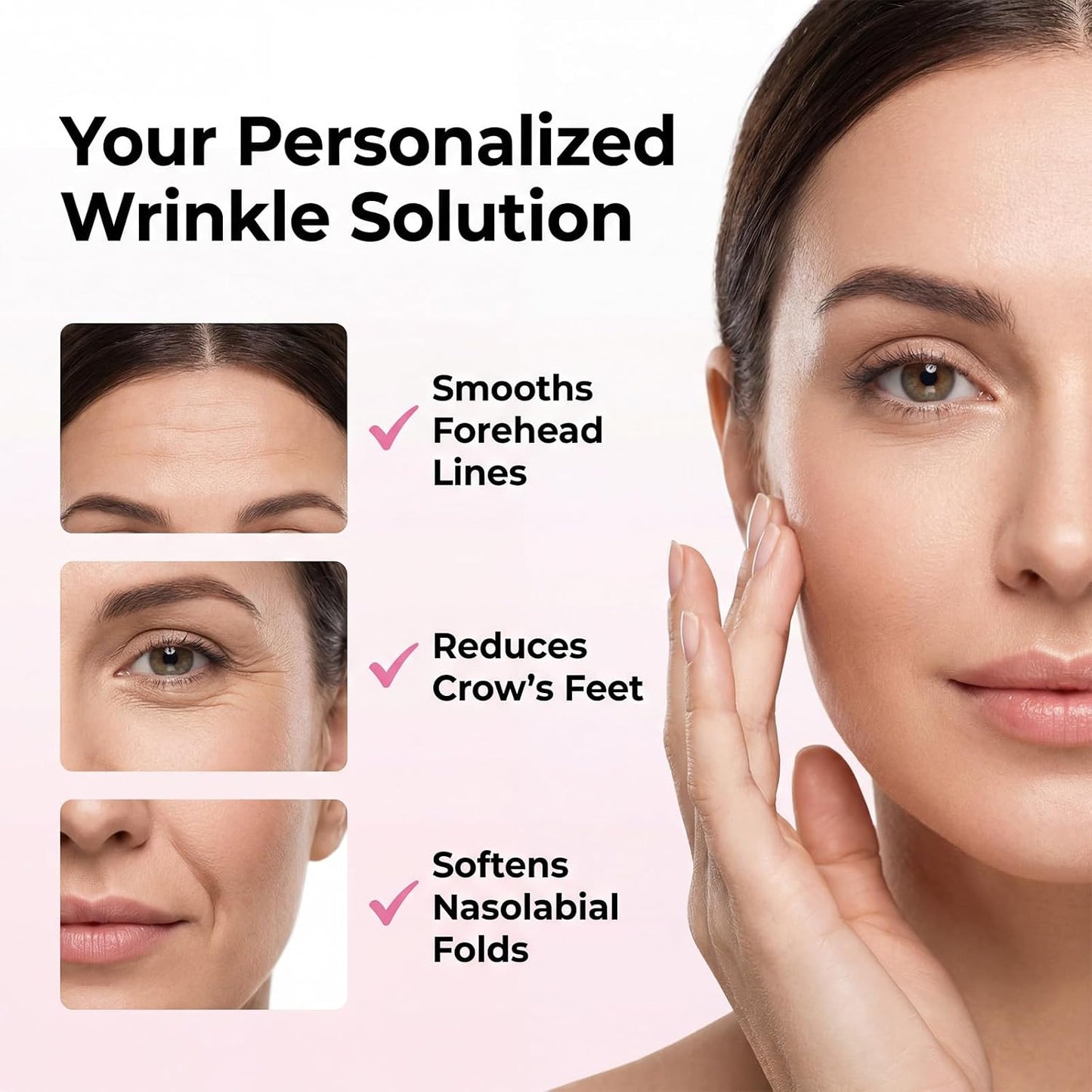 5 Pcs Anti-Wrinkle Patches Facial Wrinkle Patches Reusable Silicone Forehead Wrinkle Pads Wrinkles Silicone Patch Moisturizing Firming Fine Line Pads Overnight Wrinkles Moisturizing Pad for Women Men