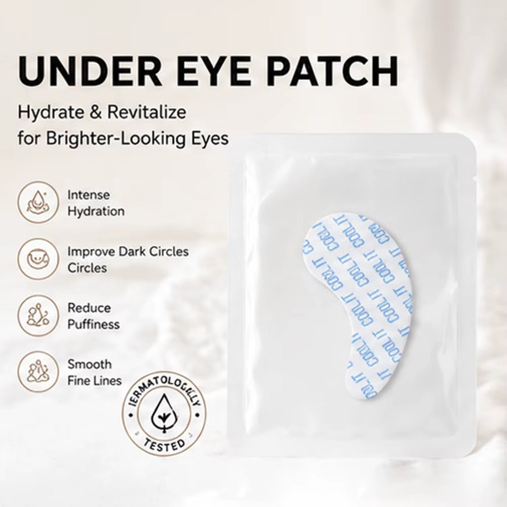 Eye Patch Oem Reduce Dark Circles and Fine Lines Cooling Sensation Disposable Floral under Eye Pad Brighten Hydrogel Eye Patches
